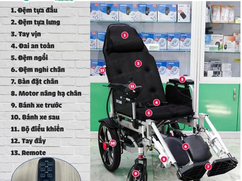 Xe Lăn Điện Lucass JAZZ-S50