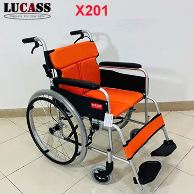  Xe lăn khung hợp kim nhôm Lucass X201 phiên bản nâng cấp